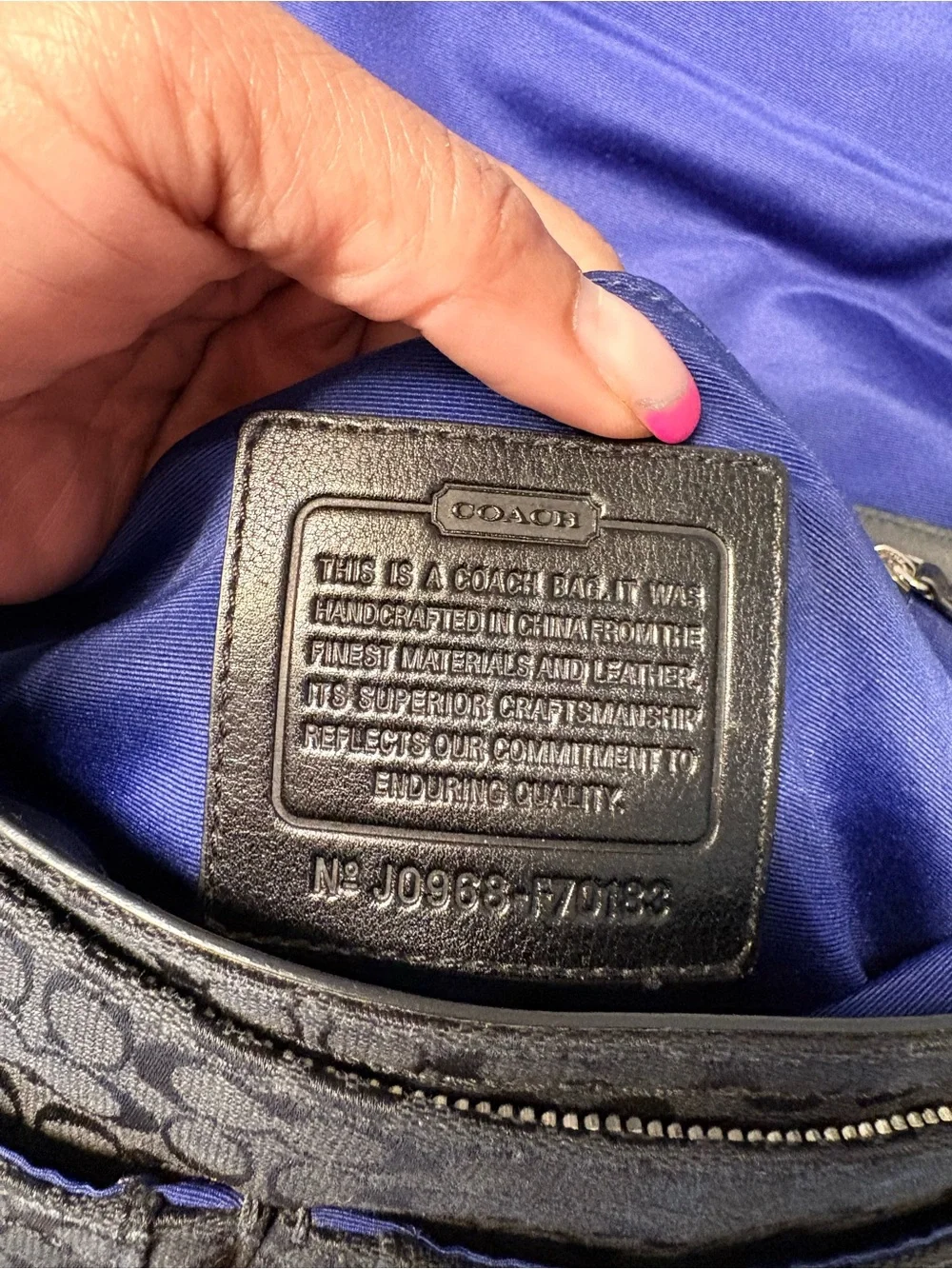 Coach Signature Jacquard Messenger Bag